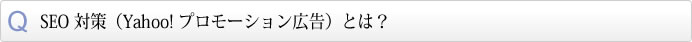 SEO 対策（Yahoo!Japan プロモーション広告）とは？